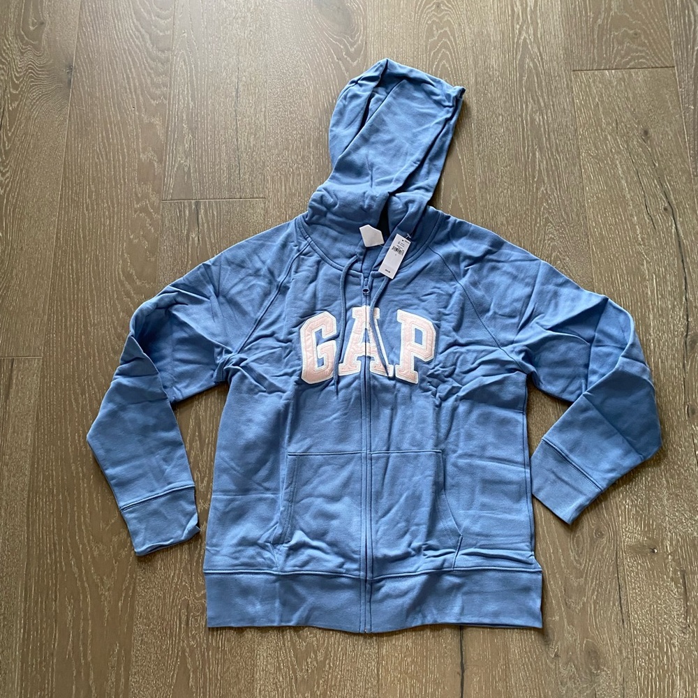 Gap classic zip-up logo hoodie